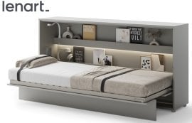 Postelja v omari Lenart - Bed Concept 06 - 90x200 cm - siva