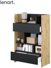 Regal BC-26 - artisan hrast/črn