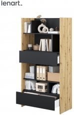 Regal BC-28 - artisan hrast/črn