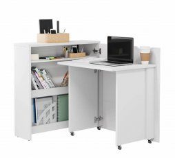 Zložljiva pisalna miza CW-02 - bela sijaj