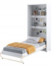 Bed Concept - Polica CP15 za posteljo v omari CP-03 - bela/bel sijaj