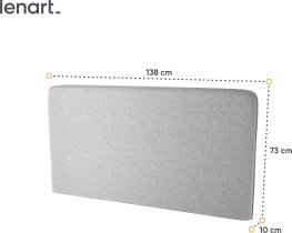 Bed Concept - Komplet postelja v omari, sivo vzglavje, siv dvosed, omare, Led, vzmetnica Bed Concept BC-01 - 140x200 cm - bela