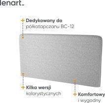 Bed Concept - Komplet postelja v omari, sivo vzglavje, siv trosed, LED, vzmetnica Lenart - Bed Concept BC-12 - 160x200 cm - bela