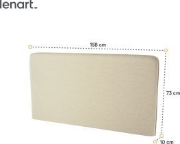 Bed Concept - Komplet postelja v omari, bež vzglavje, bež trosed, LED, vzmetnica Lenart - Bed Concept BC-12 - 160x200 cm - bela