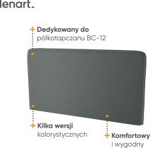 Bed Concept - Komplet postelja v omari, grafit vzglavje, grafit trosed, LED, vzmetnica Lenart - Bed Concept BC-12 - 160x200 cm - artisan hrast