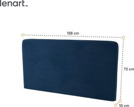Bed Concept - Komplet postelja v omari, modro vzglavje, moder trosed, LED, vzmetnica Lenart - Bed Concept BC-12 - 160x200 cm - artisan hrast