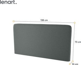 Bed Concept - Komplet postelja v omari, grafit vzglavje, grafit dvosed, omare, Led, vzmetnica Bed Concept BC-01 - 140x200 cm - bela