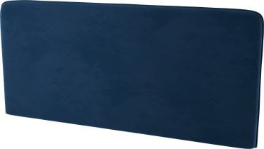 Bed Concept - Komplet postelja v omari, modro vzglavje, moder trosed, omare, Led, vzmetnica Bed Concept BC-13 - 180x200 cm - bela