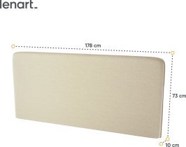 Bed Concept - Komplet postelja v omari, bež vzglavje, bež trosed, omare, Led, vzmetnica Bed Concept BC-13 - 180x200 cm - artisan hrast