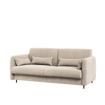 Bed Concept - Komplet postelja v omari, bež vzglavje, bež trosed, omare, Led, vzmetnica Bed Concept BC-13 - 180x200 cm - artisan hrast