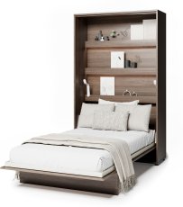 Postelja v omari Bed Concept BC-02 - 120x200 cm - hrast dunin
