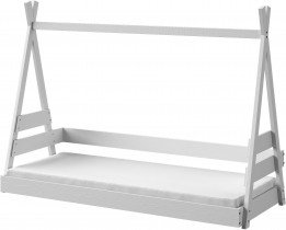 Dolmar - les - Otroška postelja Tipi - 80x190 cm - bela