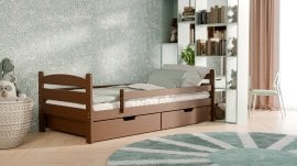 Postelja Mauricius - 90x200 cm - oreh