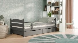 Postelja Mauricius - 90x200 cm - antracit