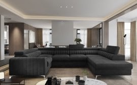 Sedežna garnitura v U obliki Louis - r - Velvetmat 06