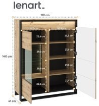 Lenart - Vitrina Quant QA-06