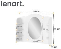Lenart - Dodatek za toaletno mizico Luna LN-06