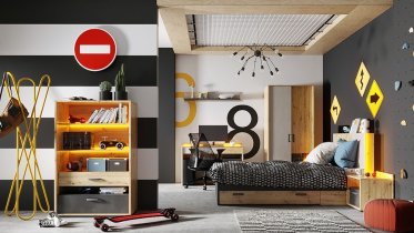 Lenart - Postelja Qubic QB-12 - 90x200 cm