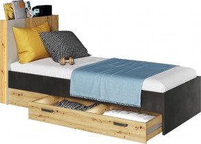 Lenart - Postelja Qubic QB-12 - 90x200 cm