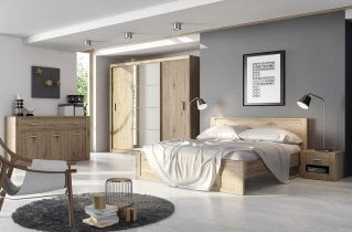 Lenart - Garderobna omara Idea ID-01 - san remo hrast