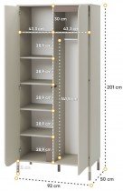 Lenart - Garderobna omara Harmony HR-01