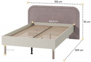 Lenart - Postelja Harmony HR-09 - 120x200 cm