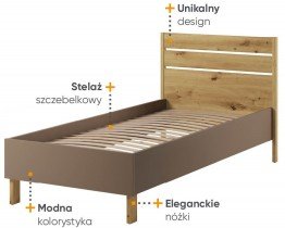 Lenart - Postelja Lenny LY-10 - 90x200 cm