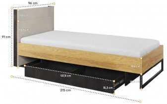 Lenart - Otroska postelja Teen Flex TF-16 - 90x200 cm