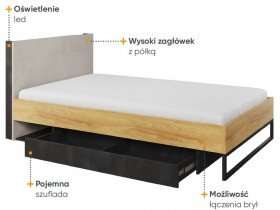 Lenart - Otroska postelja Teen Flex TF-17 - 120x200 cm