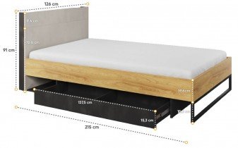 Lenart - Otroska postelja Teen Flex TF-17 - 120x200 cm