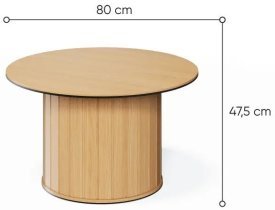 Lenart - Klubska miza Rotto 80 - RT-08