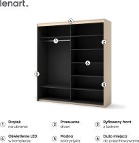 Lenart - Garderobna omara Trend TS-01 - bež