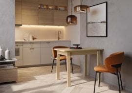 Raztegljiva jedilna miza Plot PT-02 - svetli hrast