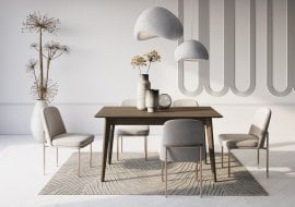 Raztegljiva jedilna miza Plot PT-03 - temni hrast 