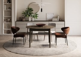 Raztegljiva jedilna miza Plot PT-04 - temni hrast 