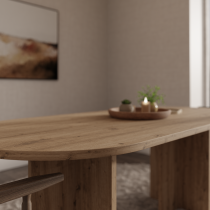 Stolarz-Lempert - Jedilna miza Loen 90x204 cm - artisan hrast