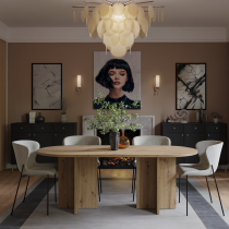 Stolarz-Lempert - Jedilna miza Loen 90x204 cm - artisan hrast