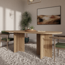 Stolarz-Lempert - Jedilna miza Loen 90x204 cm - artisan hrast