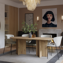 Stolarz-Lempert - Jedilna miza Loen 90x204 cm - artisan hrast