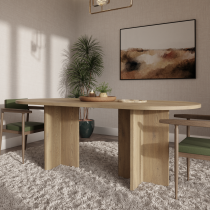 Stolarz-Lempert - Jedilna miza Loen 90x204 cm - cremona hrast