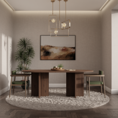 Jedilna miza Loen 90x204 cm - okapi oreh