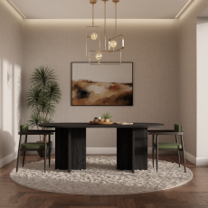 Jedilna miza Loen 90x204 cm - jesion portland