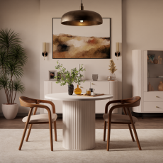 Raztegljiva jedilna miza Ovalio - peščeno bež