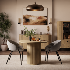 Raztegljiva jedilna miza Ovalio - cremona hrast