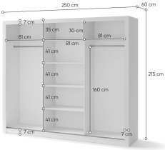 Lenart - Garderobna omara Idea ID-01 - bela