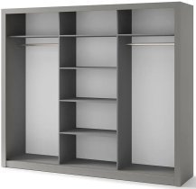 Lenart - Garderobna omara Idea ID-01 - siva