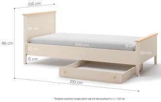Lenart - Postelja Story SO-16 - 90x200 cm