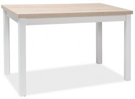 Signal - Jedilna miza Adam 120 cm - sonoma hrast/bela mat