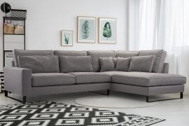 Kotna sedežna garnitura Corblack mini