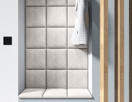 PKMebel - Oblazinjena stenska plošča 3,5 cm - 30x30 cm
